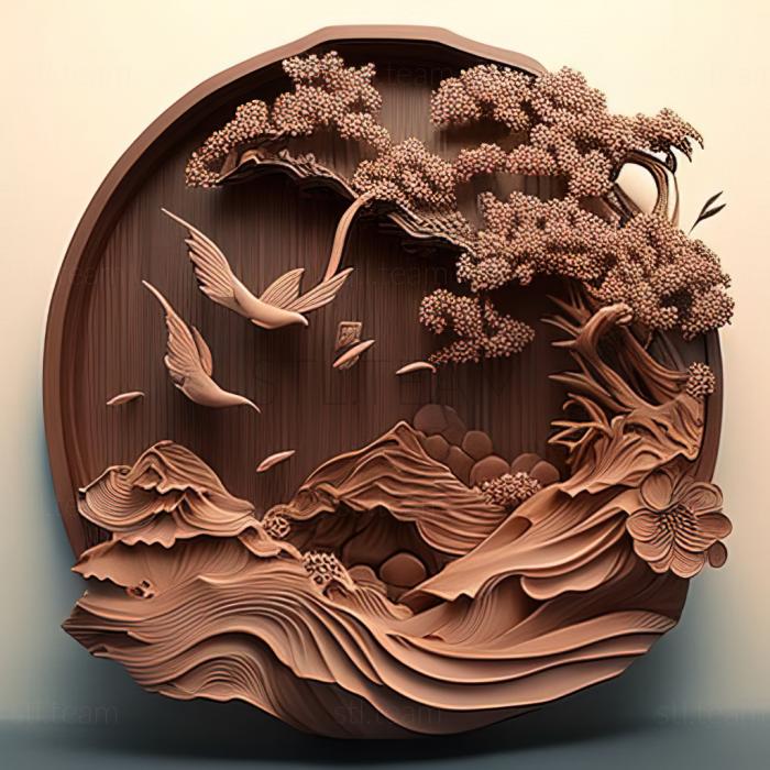 3D модель Японское искусство (STL)